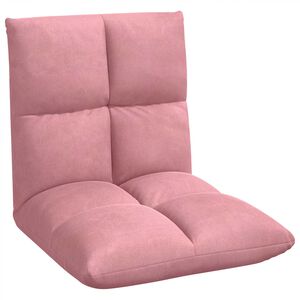 vidaXL Verstelbare vlo stoelen Roze Fluweel
