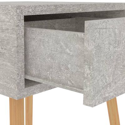 vidaXL Nachtkastje 40x40x56 cm bewerkt hout betongrijs