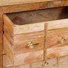 vidaXL Dressoir met lade Bruin 55 x 35 x 75 cm massief mangohout