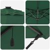 vidaXL Parasol Groen 286 x 285 x 270 cm Aluminium