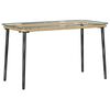 vidaXL Tuinstafel Naturel 80 x 40 x 45 cm poly rattan