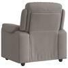 vidaXL Fauteuil verstelbaar stof taupe