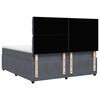 vidaXL Boxspring met matras fluweel donkergrijs 180x200 cm