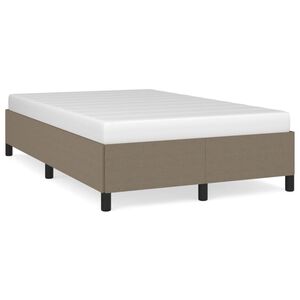 vidaXL Bedframe zonder matras 120x200 cm stof taupe