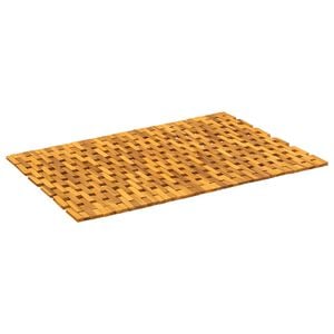 vidaXL Badmatten Naturel 65 x 100 cm Massief Acaciahout
