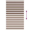 vidaXL Zebra rolgordijn 150x200 cm stofbreedte 145,9cm polyester bruin