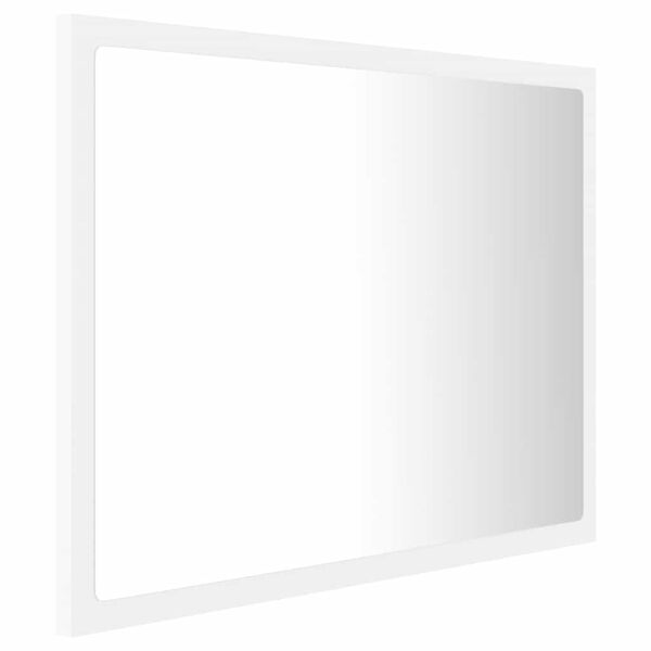 vidaXL Badkamerspiegel LED 60x8,5x37 cm acryl wit