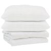 vidaXL Dekbed met kussen 3 st Wit Microfibre