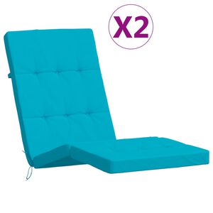 vidaXL Terrasstoelkussens 2 st oxford stof turquoise