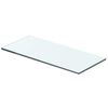 vidaXL Wandschap transparant 40x12 cm glas