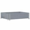 vidaXL Palletopzetrand 80x60 cm massief grenenhout grijs