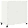 vidaXL Dressoir 68x39x72 cm staal wit