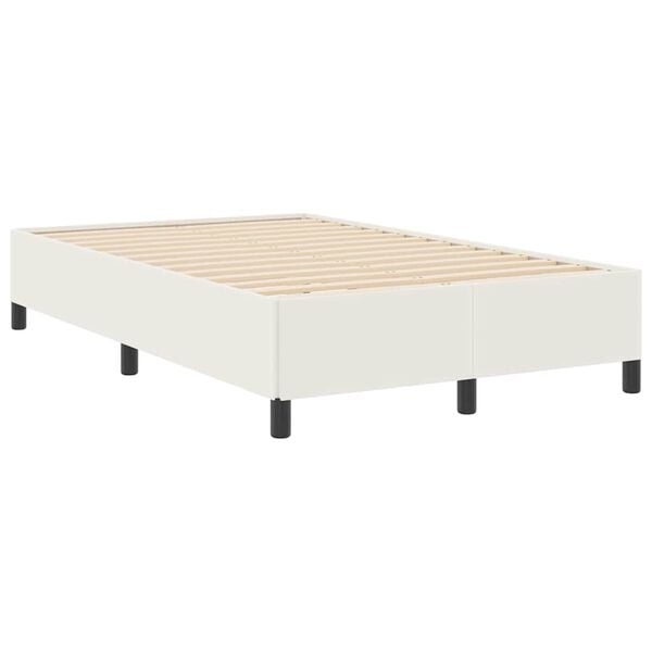 vidaXL Boxspringbed Cr&egrave;me 120 x 190 cm Katoen Stof