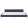 vidaXL Bedframe met hoofdeinde stof blauw 180x200 cm
