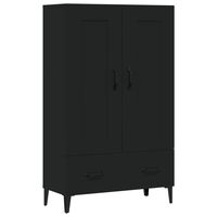 VidaXL Highboard In Rovere Nero – 70x31x115 Cm – Mobile Con Ante E Ripiani Regolabili Per Soggiorno E Sala Da Pranzo