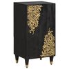 vidaXL Dressoir met plank Zwart 40 x 33 x 75 cm Massief Mango Hout