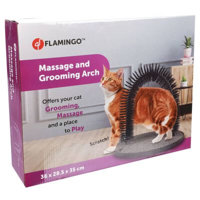 FLAMINGO Massage- en verzorgingsboog/huisdierenborstel Triomf