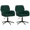 vidaXL Draaiende Bureaustoelen 2 st 54 x 55 x 90 cm Donkergroen