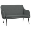 vidaXL Bankje 110x76x80 cm stof donkergrijs