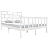 vidaXL Bedframe massief grenenhout wit 120x200 cm