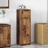 vidaXL Badkamer Kast met lade Oud Hout 30,5 x 30 x 101 cm Bewerkt hout