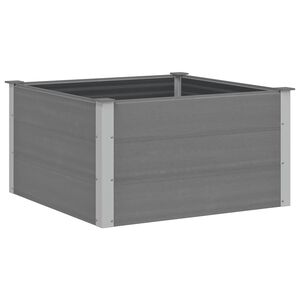 vidaXL Plantenbak verhoogd 100x100x54 cm HKC grijs