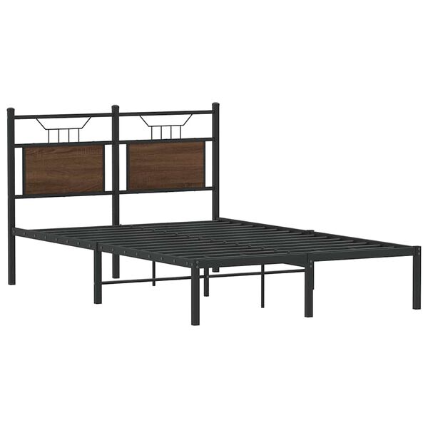 vidaXL Bedframe zonder matras bewerkt hout bruin eikenkleur 120x190 cm