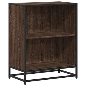 vidaXL Boekenkast 60x35x76 cm bewerkt hout bruin eikenkleur