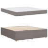 vidaXL Bedframe met matras Taupe 180 x 200 cm Stof