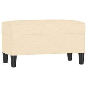 vidaXL Bankje 70x35x41 cm stof cr&egrave;mekleurig