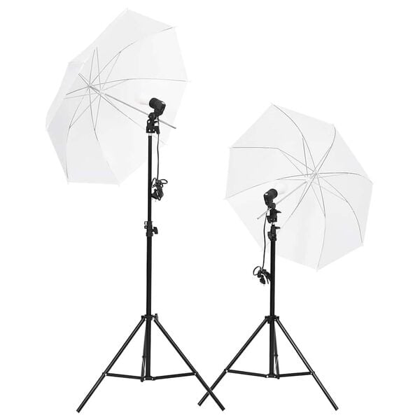 vidaXL Fotostudioset met verlichtingsset en achtergrond