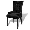 vidaXL Fauteuil fluweel zwart