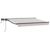 vidaXL Handmatige Luifelhouder met LED's 3,5 x 2,5 m