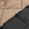 vidaXL Winter Dekbed Antraciet en Taupe 240 x 260 cm Microfiber
