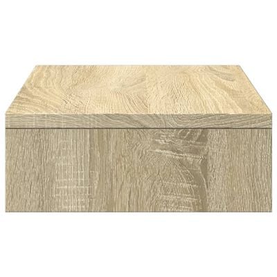 vidaXL Monitorstandaard 50x27x10 cm bewerkt hout sonoma eikenkleurig