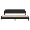 vidaXL Bedframe "Dover" kunstleer zwart en wit 200x200 cm