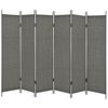 vidaXL Kamerscherm met 6 panelen 300x180 cm antraciet