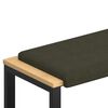 vidaXL Bankkussen Faux Su&egrave;de Stof Legergroen Diepte 35 cm