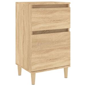 vidaXL Nachtkastje 40x35x70 cm sonoma eikenkleurig