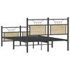 vidaXL Bedframe zonder matras hout sonoma eikenkleurig 120x190 cm