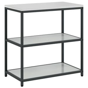 vidaXL Keukenplankeenheid HATTEM Zilverkleurig 90 x 50 x 92 cm Staal