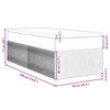vidaXL Boxspring met matras stof donkerbruin 90x190 cm