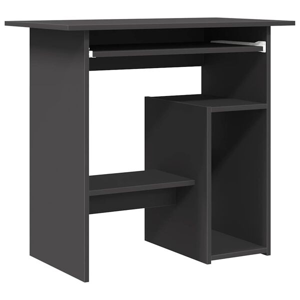 vidaXL Bureau 80x45x74 cm spaanplaat grijs