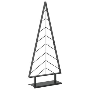 vidaXL Metalen kerstboom met standaard KUOPIO 125 cm Staal Zwart