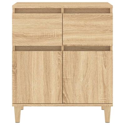 vidaXL Dressoir 60x35x70 cm bewerkt hout sonoma eikenkleurig