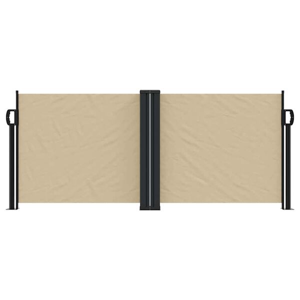 vidaXL Windscherm uittrekbaar 100x600 cm beige