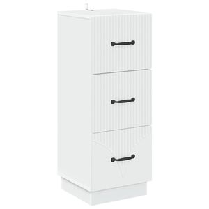 vidaXL Ladenkast Wit 33 x 34,5 x 87 cm Bewerkt hout