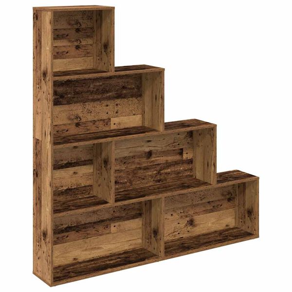 vidaXL Boekenkast 157x24x160 cm bewerkt hout oud houtkleurig