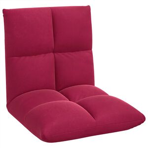 vidaXL Verstelbare vlo stoelen Wijnrood Fluweel