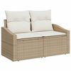 vidaXL Tuin Sofa Set met kussen met opslag 9 pcs Beige en Cr&egrave;me